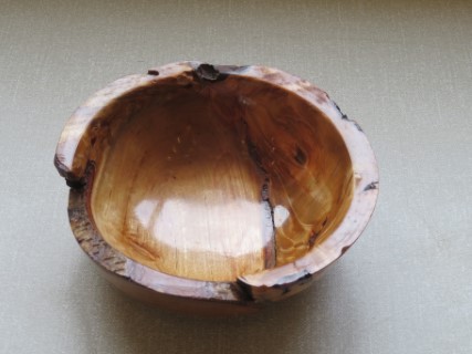 Natural edge silver birch dish by Keith Leonard